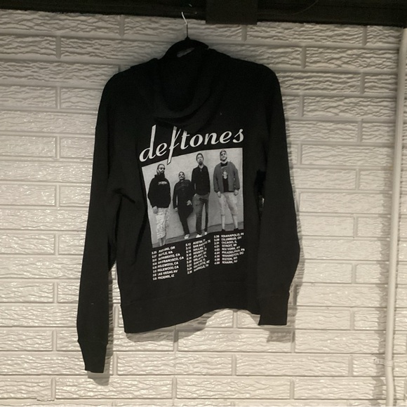 Deftones North American Tour Black Graphic Hoodie Adult Small - Picture 3 of 6